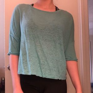 Turquoise Boxy Tee